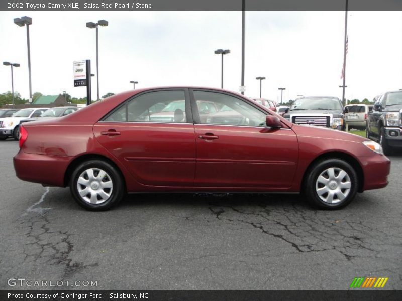 Salsa Red Pearl / Stone 2002 Toyota Camry XLE