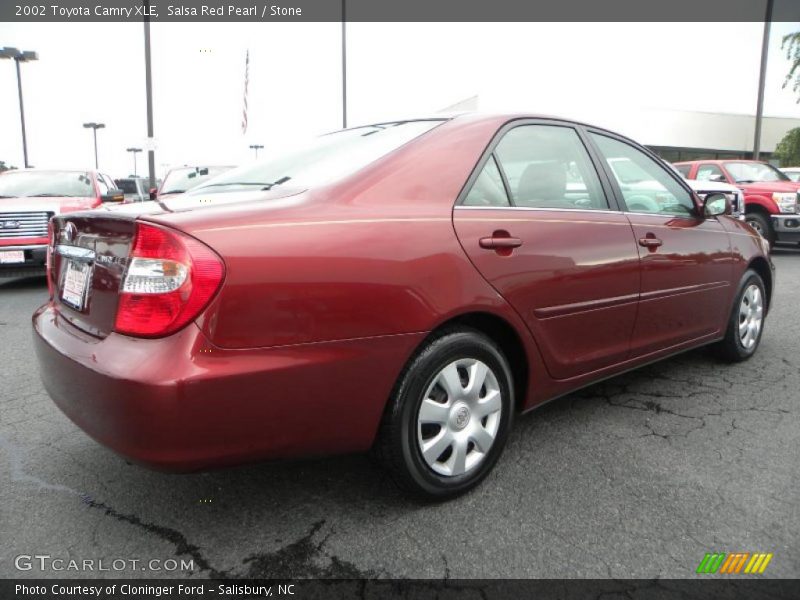 Salsa Red Pearl / Stone 2002 Toyota Camry XLE