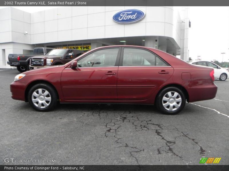 Salsa Red Pearl / Stone 2002 Toyota Camry XLE