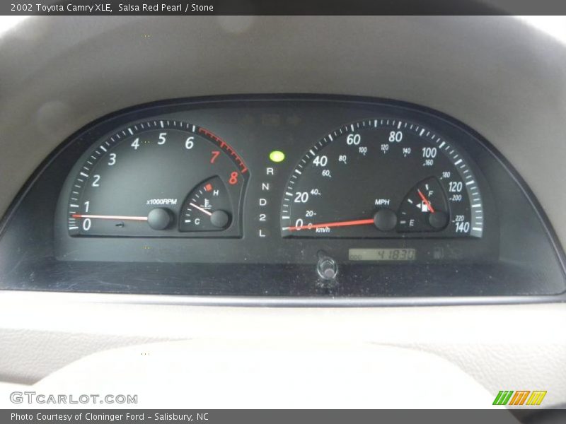 Salsa Red Pearl / Stone 2002 Toyota Camry XLE