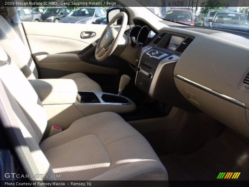 Deep Sapphire Metallic / Beige 2009 Nissan Murano SL AWD