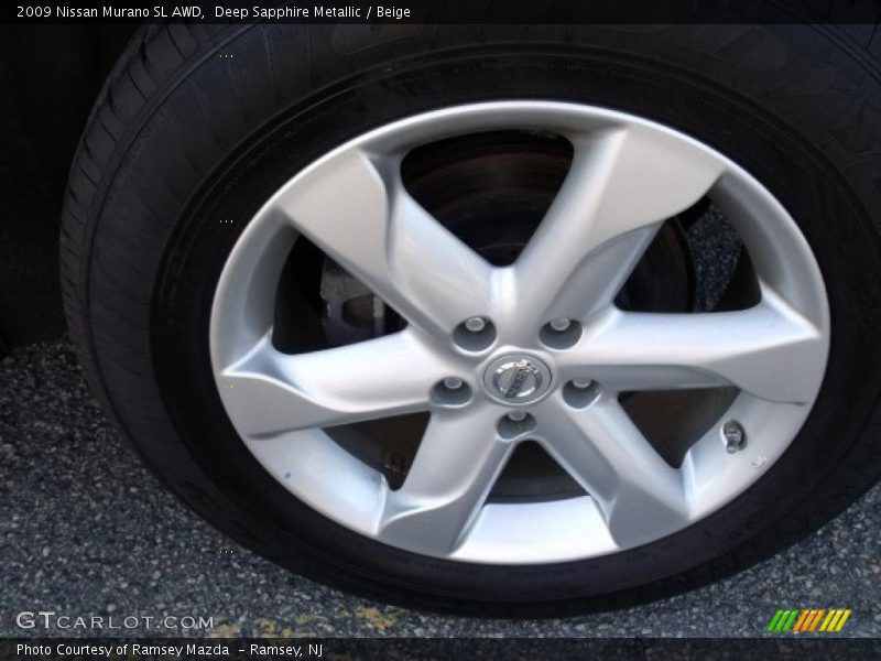 Deep Sapphire Metallic / Beige 2009 Nissan Murano SL AWD