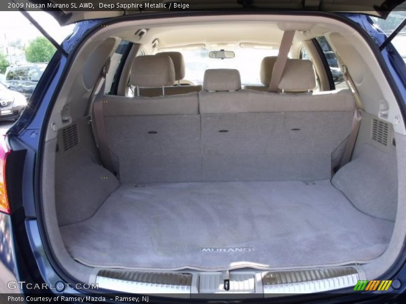 Deep Sapphire Metallic / Beige 2009 Nissan Murano SL AWD