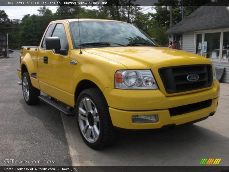 Blazing Yellow / Dark Flint 2004 Ford F150 STX Regular Cab