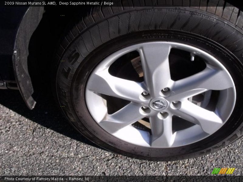 Deep Sapphire Metallic / Beige 2009 Nissan Murano SL AWD