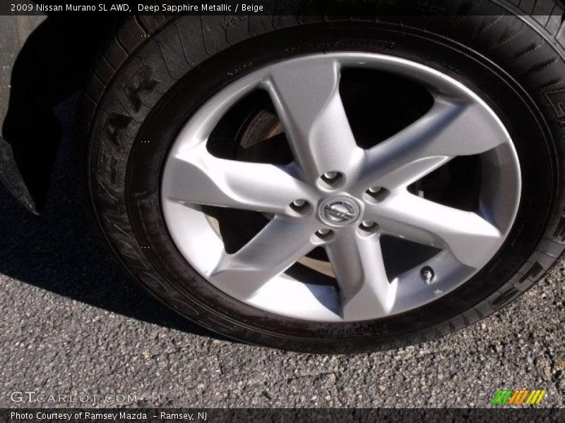 Deep Sapphire Metallic / Beige 2009 Nissan Murano SL AWD