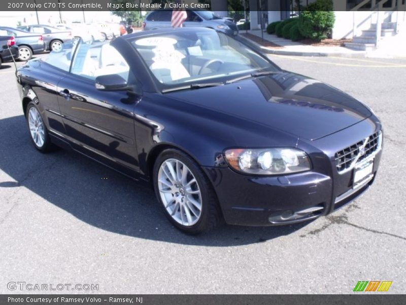 Magic Blue Metallic / Calcite Cream 2007 Volvo C70 T5 Convertible