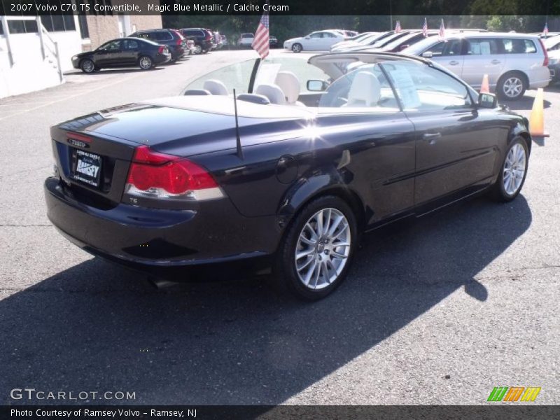 Magic Blue Metallic / Calcite Cream 2007 Volvo C70 T5 Convertible