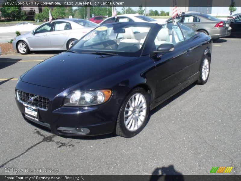 Magic Blue Metallic / Calcite Cream 2007 Volvo C70 T5 Convertible