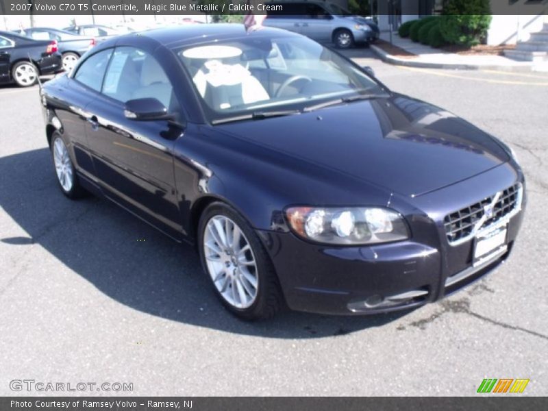 Magic Blue Metallic / Calcite Cream 2007 Volvo C70 T5 Convertible