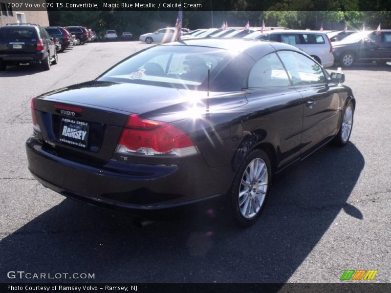 Magic Blue Metallic / Calcite Cream 2007 Volvo C70 T5 Convertible