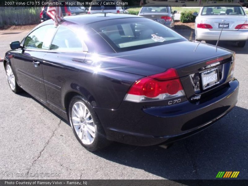 Magic Blue Metallic / Calcite Cream 2007 Volvo C70 T5 Convertible