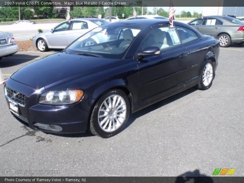 Magic Blue Metallic / Calcite Cream 2007 Volvo C70 T5 Convertible