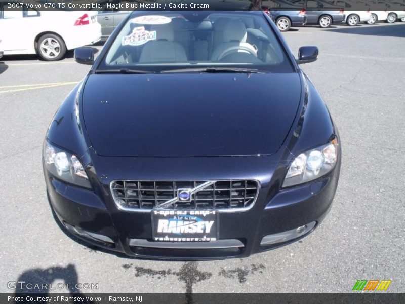 Magic Blue Metallic / Calcite Cream 2007 Volvo C70 T5 Convertible
