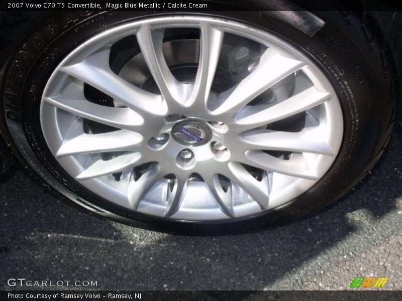 Magic Blue Metallic / Calcite Cream 2007 Volvo C70 T5 Convertible