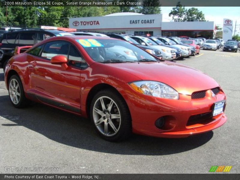 Sunset Orange Pearlescent / Dark Charcoal 2008 Mitsubishi Eclipse SE Coupe