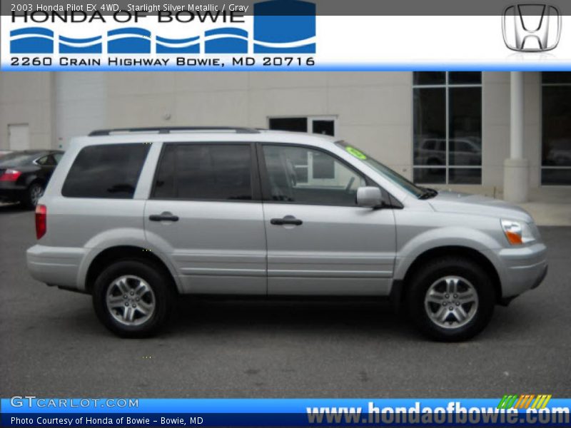 Starlight Silver Metallic / Gray 2003 Honda Pilot EX 4WD