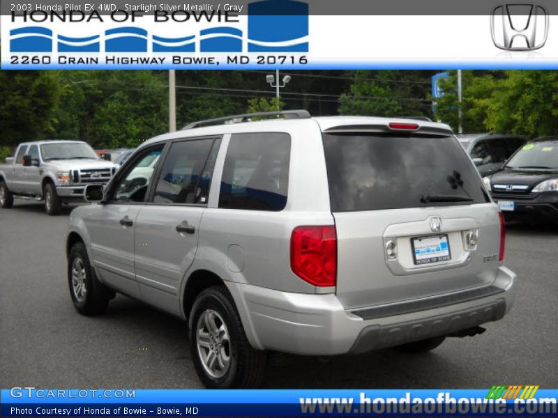Starlight Silver Metallic / Gray 2003 Honda Pilot EX 4WD