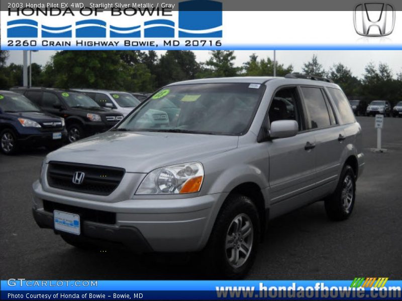 Starlight Silver Metallic / Gray 2003 Honda Pilot EX 4WD