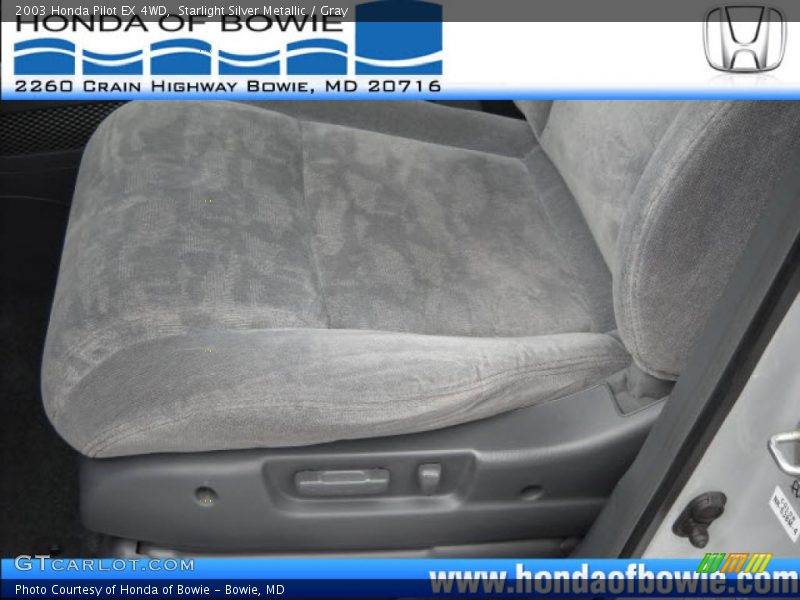 Starlight Silver Metallic / Gray 2003 Honda Pilot EX 4WD