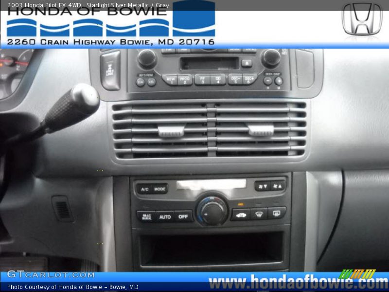 Starlight Silver Metallic / Gray 2003 Honda Pilot EX 4WD