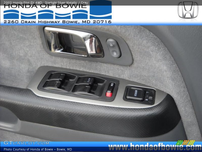 Starlight Silver Metallic / Gray 2003 Honda Pilot EX 4WD