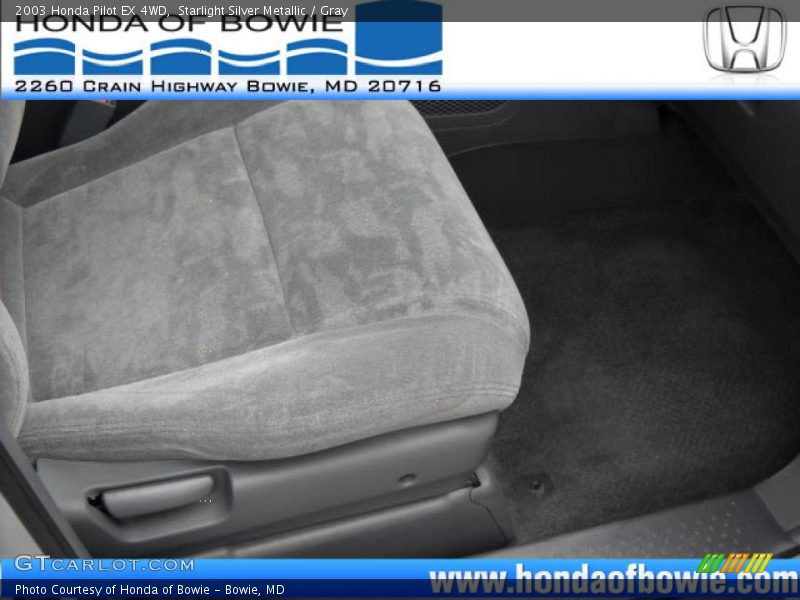 Starlight Silver Metallic / Gray 2003 Honda Pilot EX 4WD