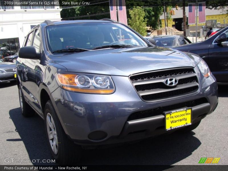 Slate Blue / Gray 2009 Hyundai Santa Fe GLS 4WD