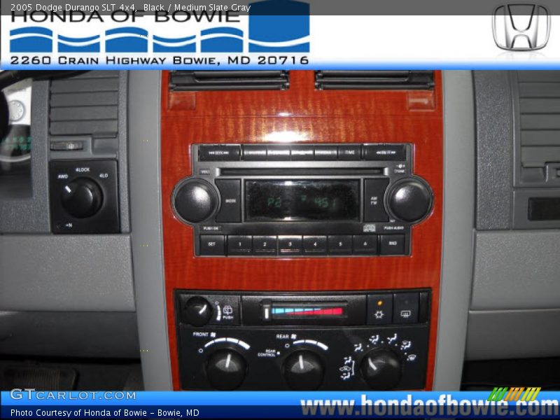 Black / Medium Slate Gray 2005 Dodge Durango SLT 4x4