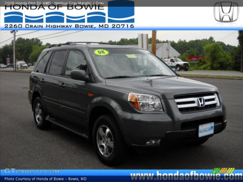 Nimbus Gray Metallic / Gray 2008 Honda Pilot EX 4WD