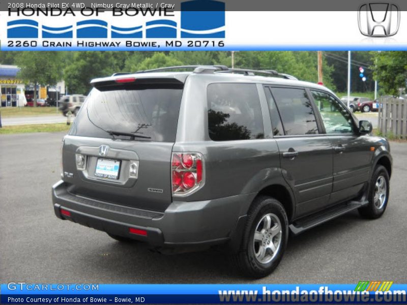 Nimbus Gray Metallic / Gray 2008 Honda Pilot EX 4WD