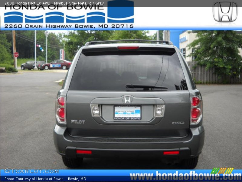 Nimbus Gray Metallic / Gray 2008 Honda Pilot EX 4WD