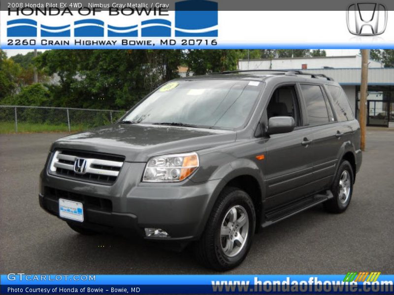 Nimbus Gray Metallic / Gray 2008 Honda Pilot EX 4WD