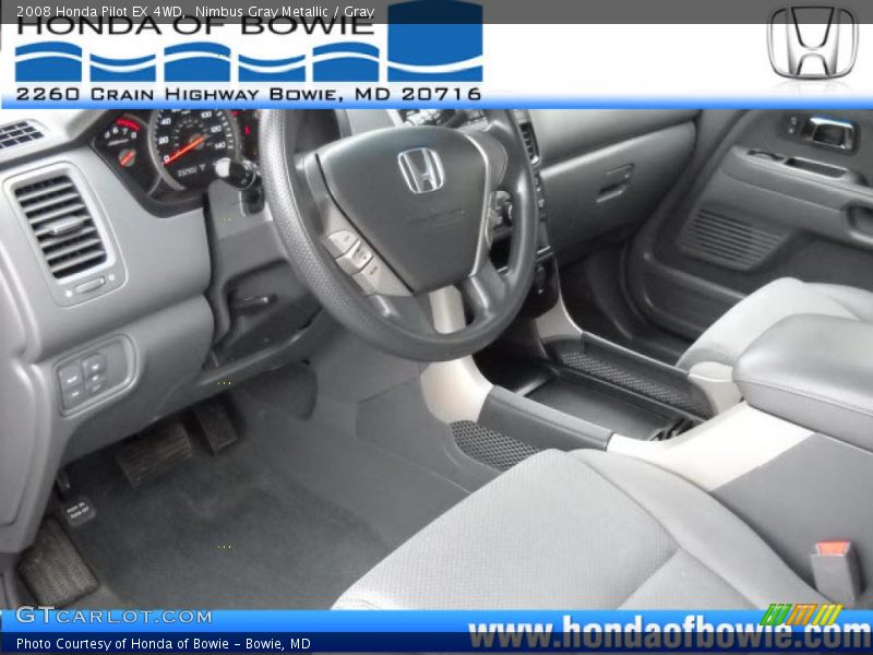 Nimbus Gray Metallic / Gray 2008 Honda Pilot EX 4WD