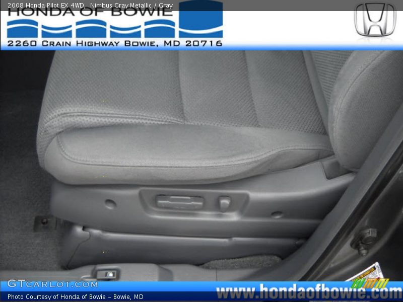 Nimbus Gray Metallic / Gray 2008 Honda Pilot EX 4WD