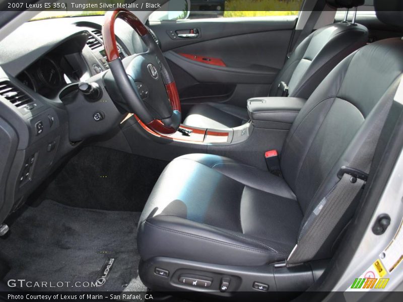 Tungsten Silver Metallic / Black 2007 Lexus ES 350