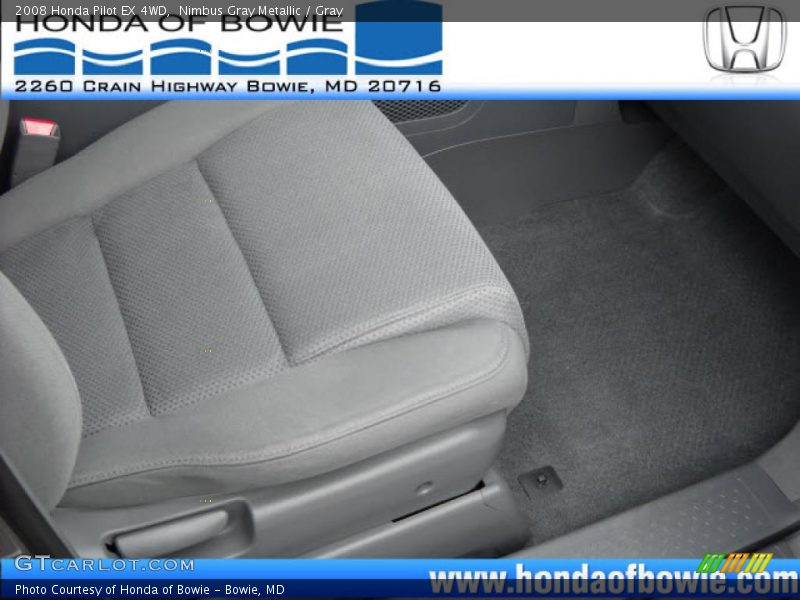 Nimbus Gray Metallic / Gray 2008 Honda Pilot EX 4WD
