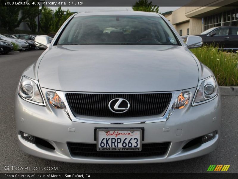 Mercury Metallic / Black 2008 Lexus GS 460