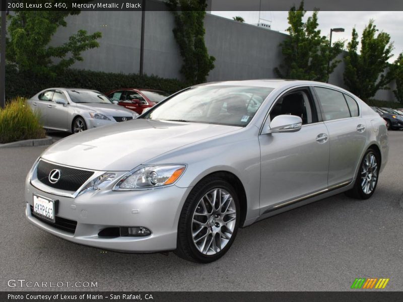 Mercury Metallic / Black 2008 Lexus GS 460