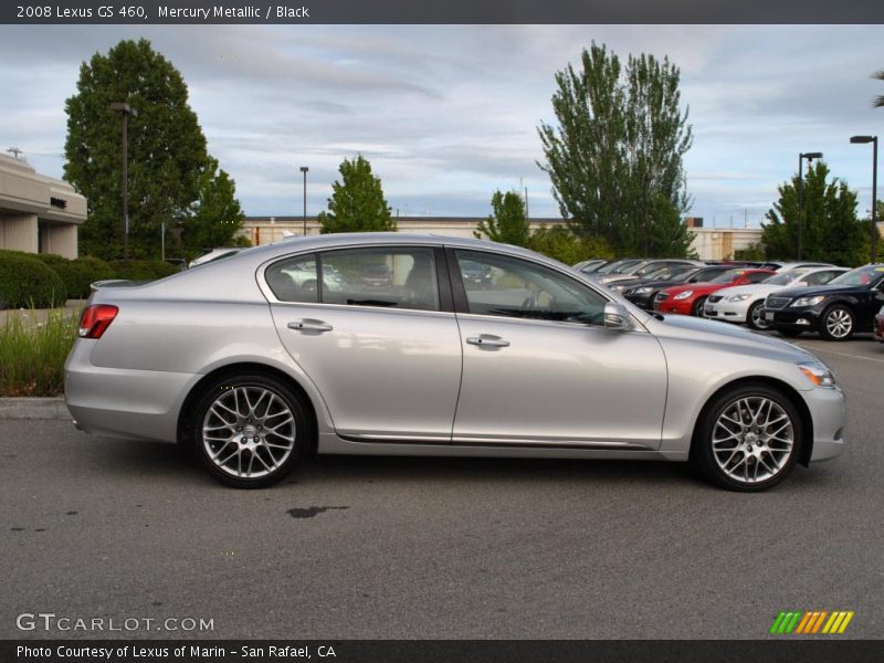 Mercury Metallic / Black 2008 Lexus GS 460