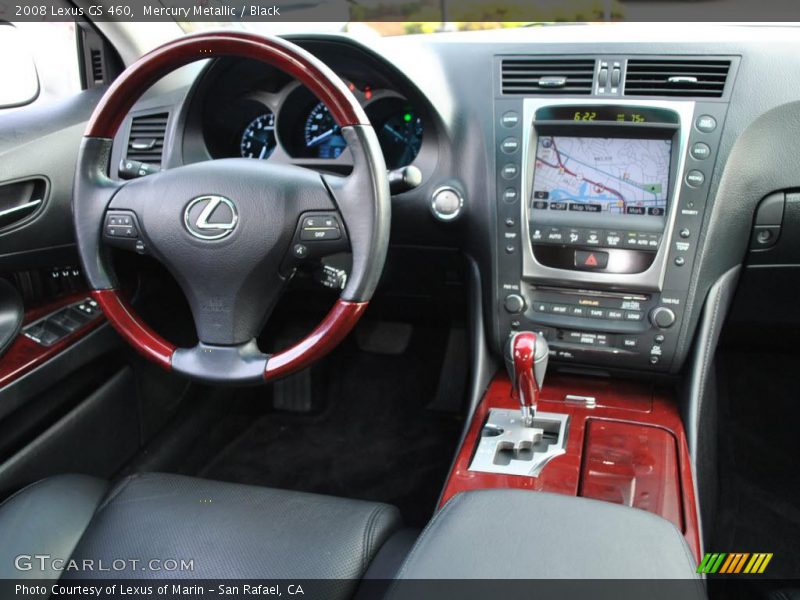 Mercury Metallic / Black 2008 Lexus GS 460