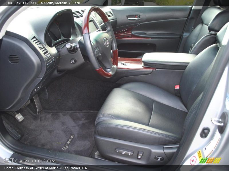 Mercury Metallic / Black 2008 Lexus GS 460