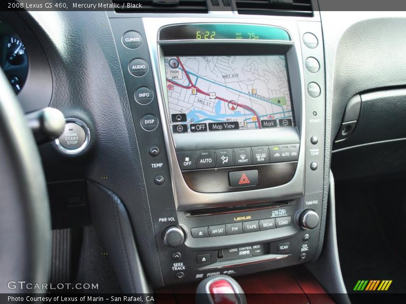 Mercury Metallic / Black 2008 Lexus GS 460