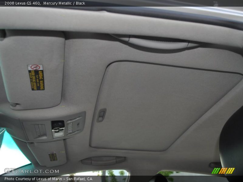 Mercury Metallic / Black 2008 Lexus GS 460