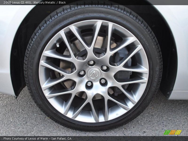 Mercury Metallic / Black 2008 Lexus GS 460