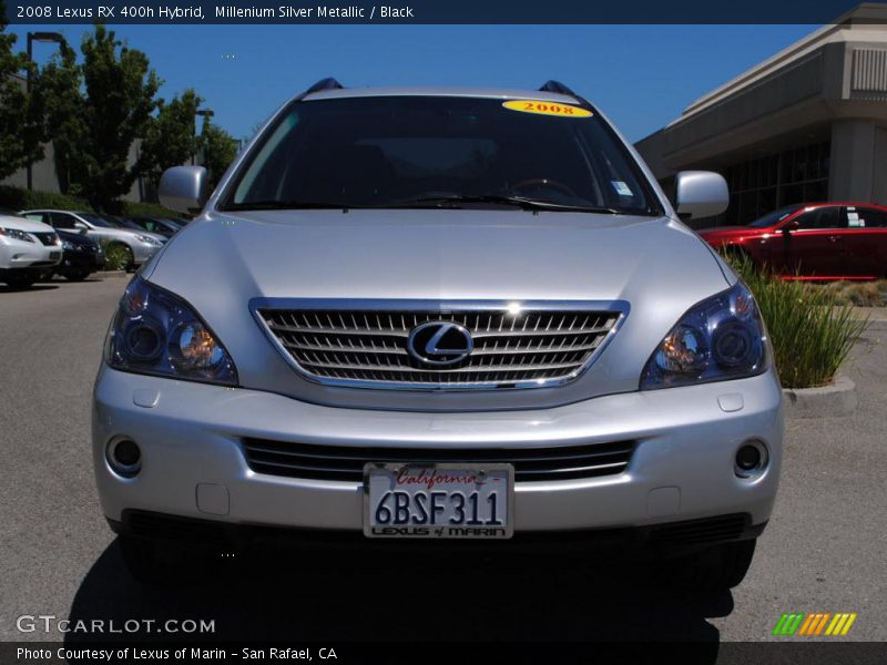 Millenium Silver Metallic / Black 2008 Lexus RX 400h Hybrid
