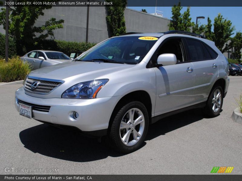 Millenium Silver Metallic / Black 2008 Lexus RX 400h Hybrid