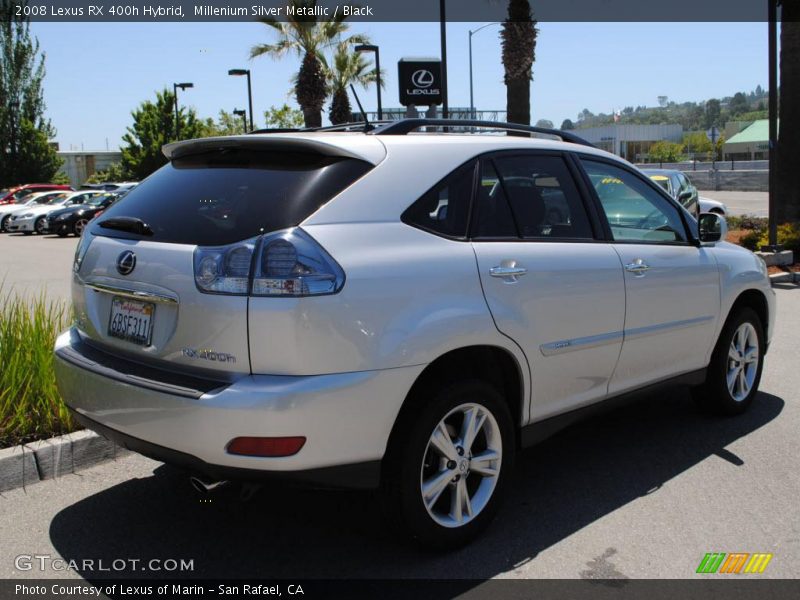 Millenium Silver Metallic / Black 2008 Lexus RX 400h Hybrid
