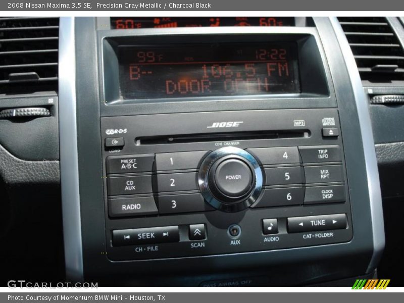 Precision Gray Metallic / Charcoal Black 2008 Nissan Maxima 3.5 SE