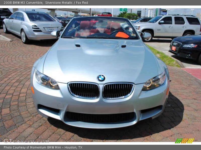 Silverstone Metallic / Fox Red 2008 BMW M3 Convertible